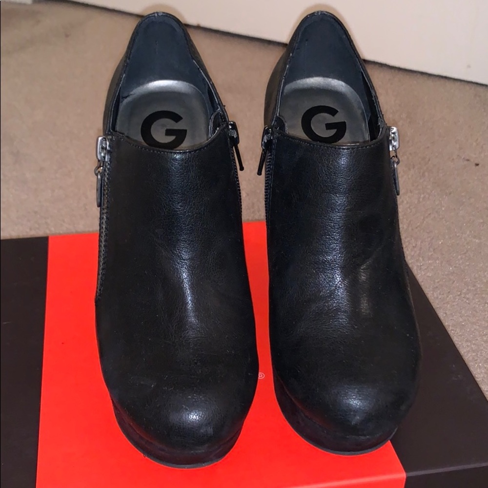 G by Guess Suede Leather Heeled Boots